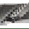 Mexen Velar L Duo Schiebetür für Duschen 200 cm, transparent, gold - 871-200-003-02-50