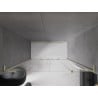 Mexen Velar L Duo drzwi prysznicowe rozsuwane 200 cm, transparent, złote - 871-200-003-02-50