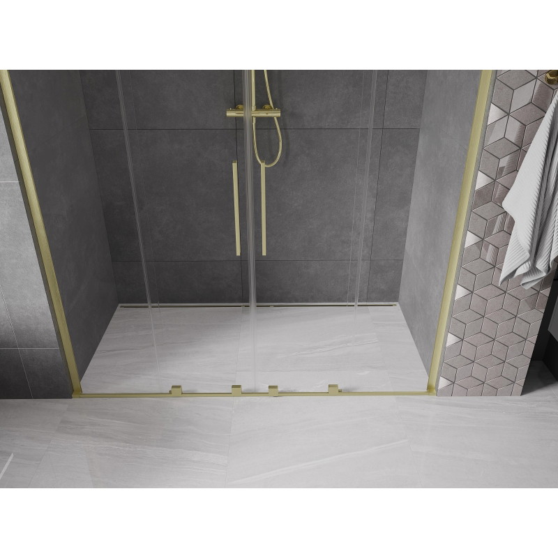 Mexen Velar L Duo lükandust duššuks 170 cm, läbipaistev, harjatud kuldne - 871-170-003-02-55