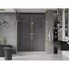 Mexen Velar L Duo drzwi prysznicowe rozsuwane 180 cm, transparent, złote szczotkowane - 871-180-003-02-55