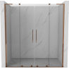 Mexen Velar L Duo Schiebetüren 180 cm, transparent, Roségold - 871-180-003-02-60