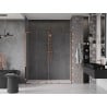 Mexen Velar L Duo 170 cm Sliding Shower Doors, Transparent, Rose Gold - 871-170-003-02-60