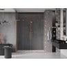 Mexen Velar L Duo sliding shower door 170 cm, transparent, brushed copper - 871-170-003-02-65