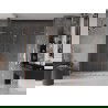 Mexen Velar L Duo schuifdeur douchewand 180 cm, transparant, geborsteld koper - 871-180-003-02-65