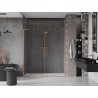 Mexen Velar L Duo drzwi prysznicowe rozsuwane 200 cm, transparent, miedź szczotkowana - 871-200-003-02-65