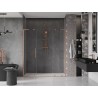 Mexen Velar L Duo drzwi prysznicowe rozsuwane 200 cm, transparent, miedź szczotkowana - 871-200-003-02-65