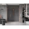 Mexen Velar L Duo portes de douche coulissantes 200 cm, transparentes, cuivre brossé - 871-200-003-02-65