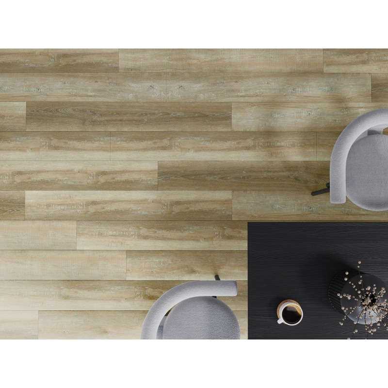 Mexen West Orange δείγμα πάνελ βινυλίου SPC 6,5 mm, υπόστρωμα IXPE 1,5 mm, 4 V-Fuga, Δρυς