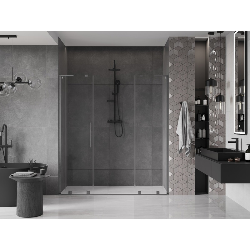 Mexen Velar L Duo liuguksed 200 cm, läbipaistev, püssi hall harjatud - 871-200-003-02-66