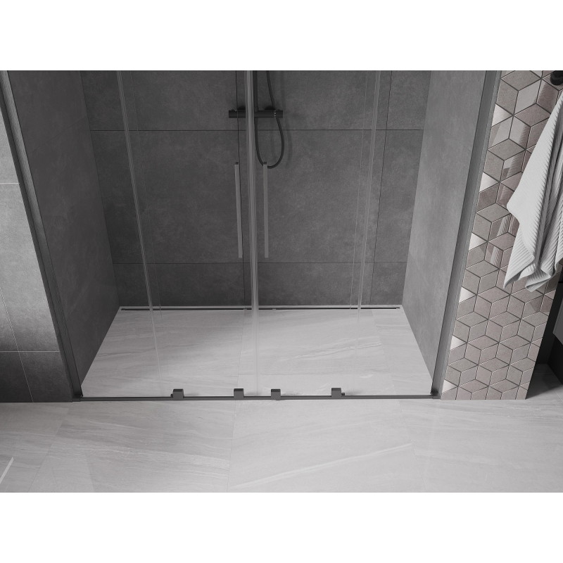Mexen Velar L Duo liuguksed 200 cm, läbipaistev, püssi hall harjatud - 871-200-003-02-66
