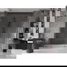 Mexen Velar L Duo Schiebeduschtür 180 cm, transparent, gebürstet in Gun Grau - 871-180-003-02-66