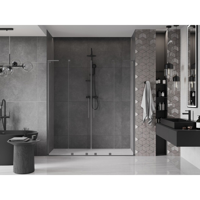 Mexen Velar L Duo liuguksed 200 cm, läbipaistev, püssi hall harjatud - 871-200-003-02-66