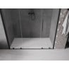 Mexen Velar L Duo drzwi prysznicowe rozsuwane 200 cm, transparent, czarne - 871-200-003-02-70