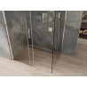 Mexen Omega klizna za tuš s kliznim vratima 150 x 90 cm, prozirna, kromirana - 825-150-090-01-00