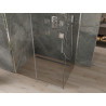 Mexen Omega klizna za tuš s kliznim vratima 150 x 90 cm, prozirna, kromirana - 825-150-090-01-00