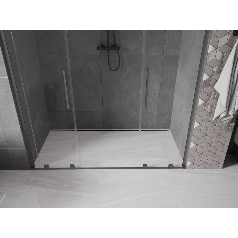 Mexen Velar L Duo dušši lükanduksed 200 cm, läbipaistev, püssimetall - 871-200-003-02-95