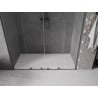 Mexen Velar L Duo drzwi prysznicowe rozsuwane 180 cm, transparent, gun metal - 871-180-003-02-95