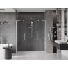 Mexen Velar L Duo sliding shower doors 170 cm, transparent, brushed nickel - 871-170-003-02-97