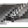 Mexen Velar L Duo Schiebetüren 200 cm, transparent, Gun Metal - 871-200-003-02-95