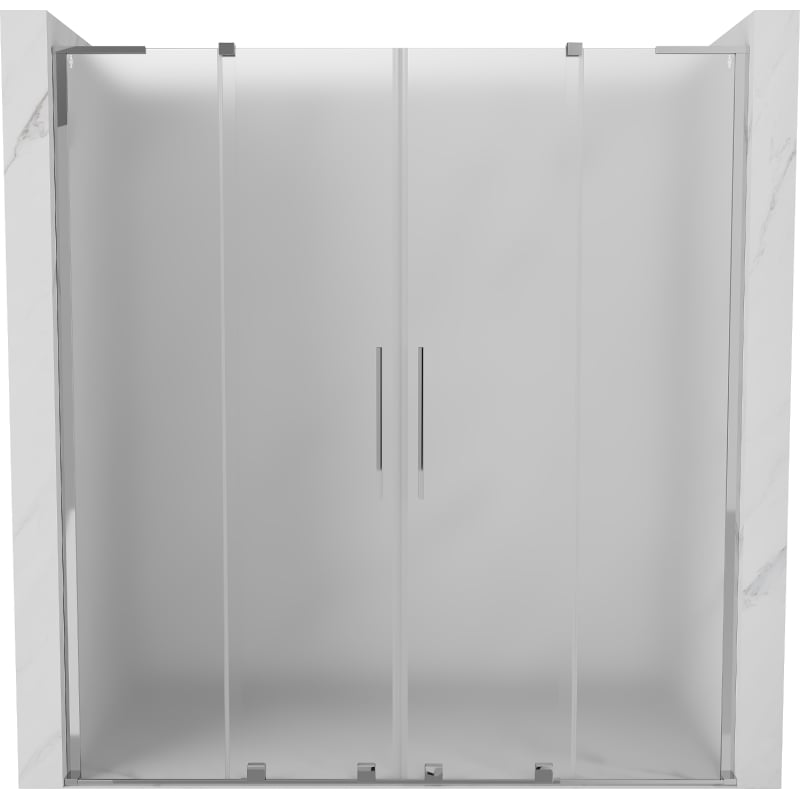 Mexen Velar L Duo liuguksed, dušiuksed 200 cm, udu, kroom - 871-200-003-32-01