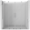Mexen Velar L Duo schuifdouchedeur 200 cm, ijs, chroom - 871-200-003-32-01