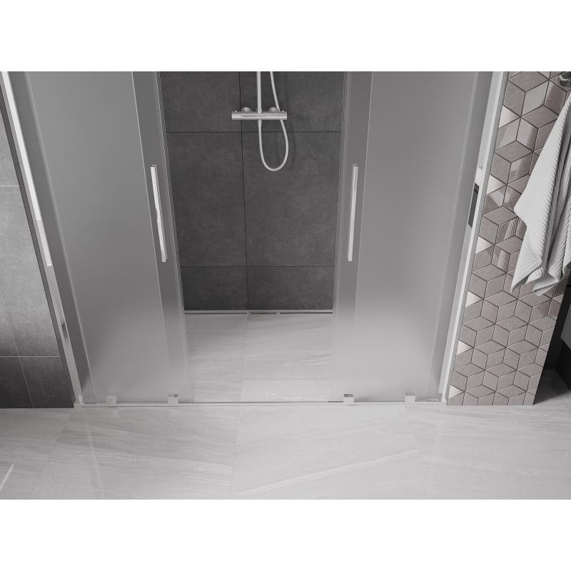 Mexen Velar L Duo liuguksed, dušiuksed 200 cm, udu, kroom - 871-200-003-32-01