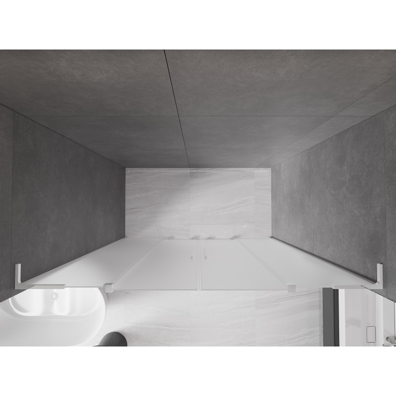 Mexen Velar L Duo drzwi prysznicowe rozsuwane 170 cm, szron, chrom - 871-170-003-32-01