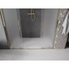 Mexen Velar L Duo sliding shower doors 170 cm, frosted, gold - 871-170-003-32-50