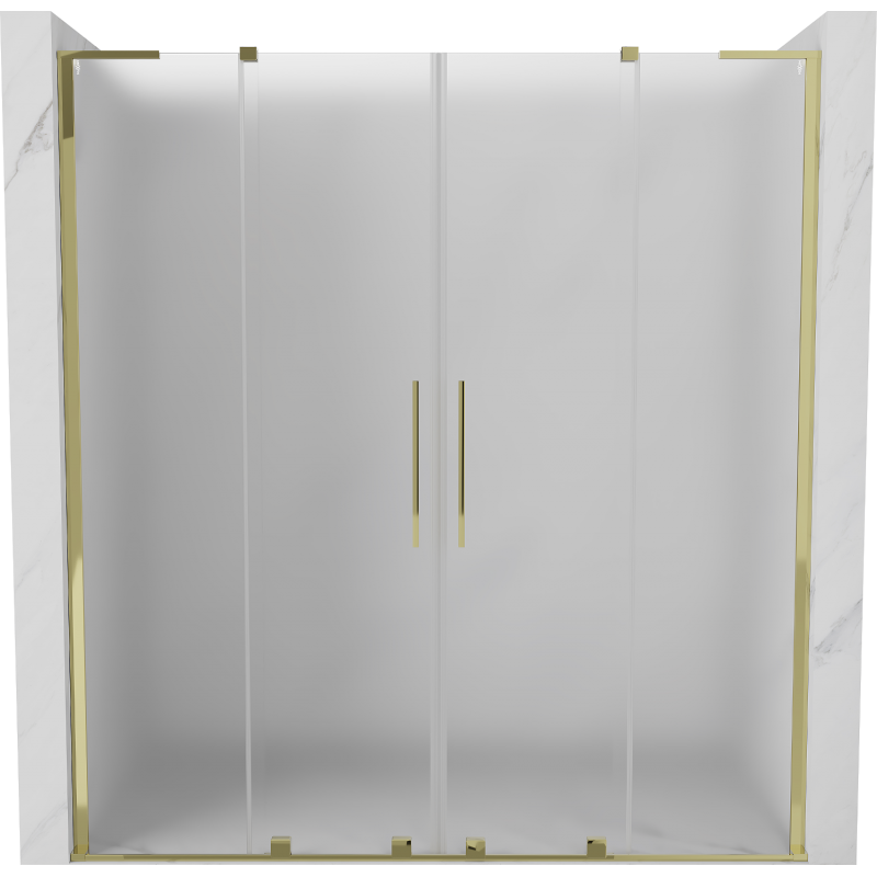 Mexen Velar L Duo Schiebetüren 200 cm, satiniert, gold - 871-200-003-32-50