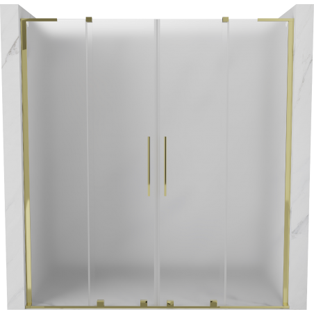 Mexen Velar L Duo Schiebetüren 200 cm, satiniert, gold - 871-200-003-32-50