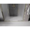 Mexen Velar L Duo drzwi prysznicowe rozsuwane 200 cm, szron, złote - 871-200-003-32-50