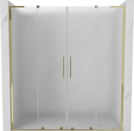 Mexen Velar L Duo Schiebetüren Dusche 180 cm, matt, golden - 871-180-003-32-50