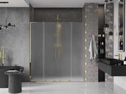 Mexen Velar L Duo Schiebetüren 200 cm, satiniert, gold - 871-200-003-32-50