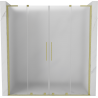 Mexen Velar L Duo Schiebetür Dusche 180 cm, matt, gold gebürstet - 871-180-003-32-55