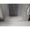 Mexen Velar L Duo sliding shower doors 180 cm, frosted, brushed gold - 871-180-003-32-55