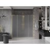 Mexen Velar L Duo drzwi prysznicowe rozsuwane 170 cm, szron, złote szczotkowane - 871-170-003-32-55