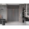 Mexen Velar L Duo sliding shower door 200 cm, frost, brushed copper - 871-200-003-32-65