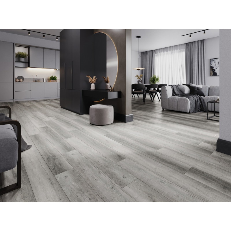 Mexen Santa Clara δείγμα πάνελ βινυλίου SPC 6,5 mm, υπόστρωμα IXPE 1,5 mm, 4 V-Fuga, Δρυς