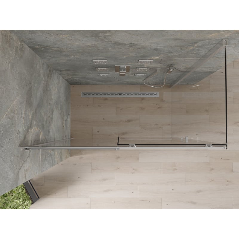 Mexen Omega cabine de duche deslizante 160 x 80 cm, transparente, cromada - 825-160-080-01-00