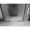 Mexen Velar L Duo drzwi prysznicowe rozsuwane 170 cm, szron, czarne - 871-170-003-32-70