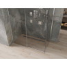 Mexen Omega klizna za tuš s kliznim vratima 160 x 90 cm, prozirna, krom - 825-160-090-01-00