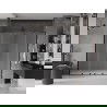 Mexen Velar L Duo Schiebetüren 180 cm, Mattglas, Schwarz - 871-180-003-32-70