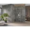 Mexen Omega klizna za tuš s kliznim vratima 160 x 90 cm, prozirna, krom - 825-160-090-01-00