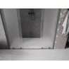 Mexen Velar L Duo 200 cm Sliding Shower Door, Frosted, Gun Metal - 871-200-003-32-95