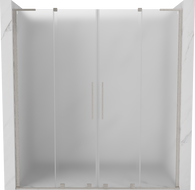 Mexen Velar L Duo liuguksed dušinurk 180 cm, matt, harjatud nikkel - 871-180-003-32-97