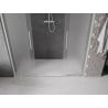 Mexen Velar L Duo sliding shower doors 200 cm, frost, brushed nickel - 871-200-003-32-97