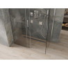 Mexen Omega klizna za tuš s kliznim vratima 160 x 90 cm, prozirna, krom - 825-160-090-01-00