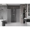 Mexen Velar L Duo sliding shower door 170 cm, frost, brushed nickel - 871-170-003-32-97