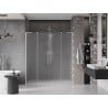 Mexen Velar L Duo portes de douche coulissantes 180 cm, givre, nickel brossé - 871-180-003-32-97