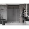 Mexen Velar L Duo drzwi prysznicowe rozsuwane 200 cm, szron, gun metal - 871-200-003-32-95